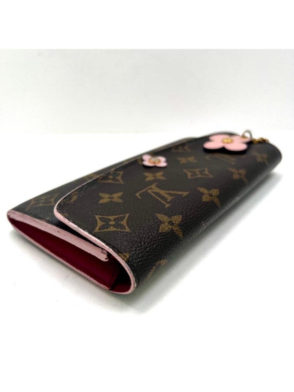 Louis Vuitton Monogram Portefeuille Emily Flower Charm Wallet - Picture 4 of 15